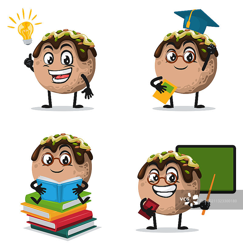 章鱼烧吉祥物或人物图片素材