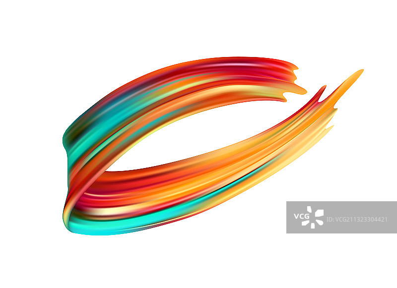 彩色笔触油画或丙烯颜料设计图片素材