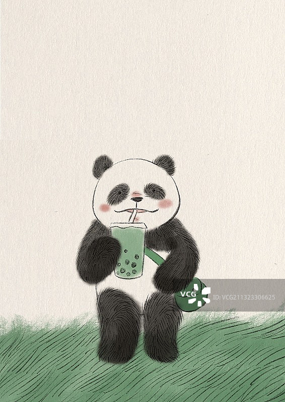 熊猫插画图片素材