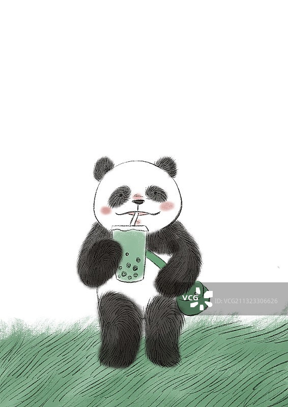 熊猫插画图片素材