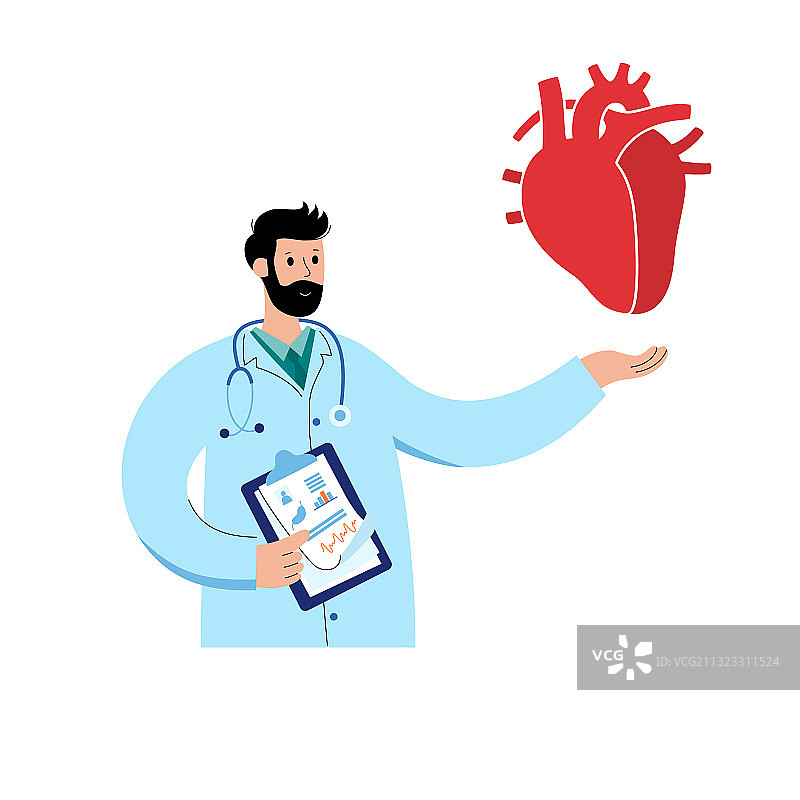 心脏科模板概念图片素材