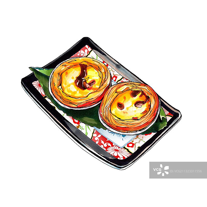 蛋挞 港式茶餐厅 东南亚美食图片素材