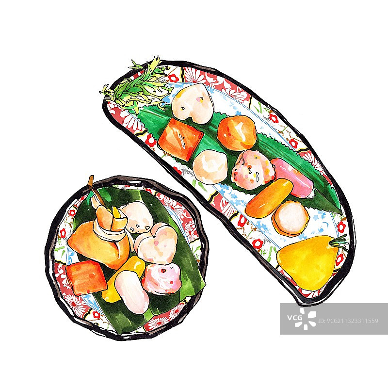 火锅料 福袋 鱼丸 港式茶餐厅 东南亚美食图片素材