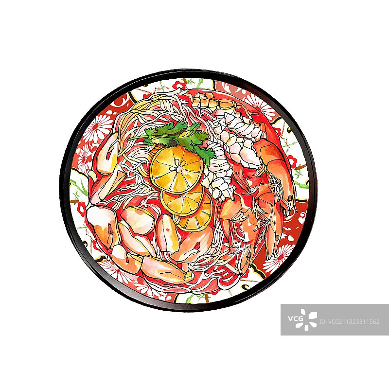 冬阴功汤 港式茶餐厅 东南亚美食图片素材