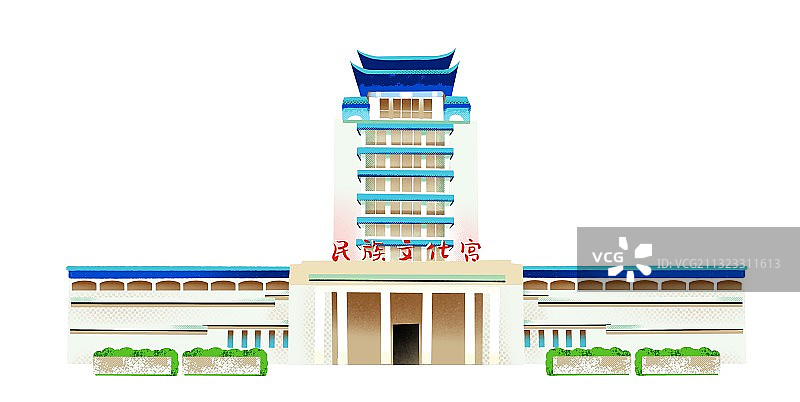 北京建筑 地标 民族文化宫图片素材