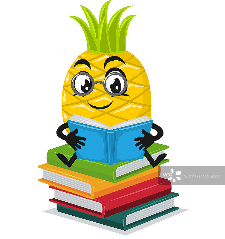 菠萝吉祥物或卡通形象图片素材