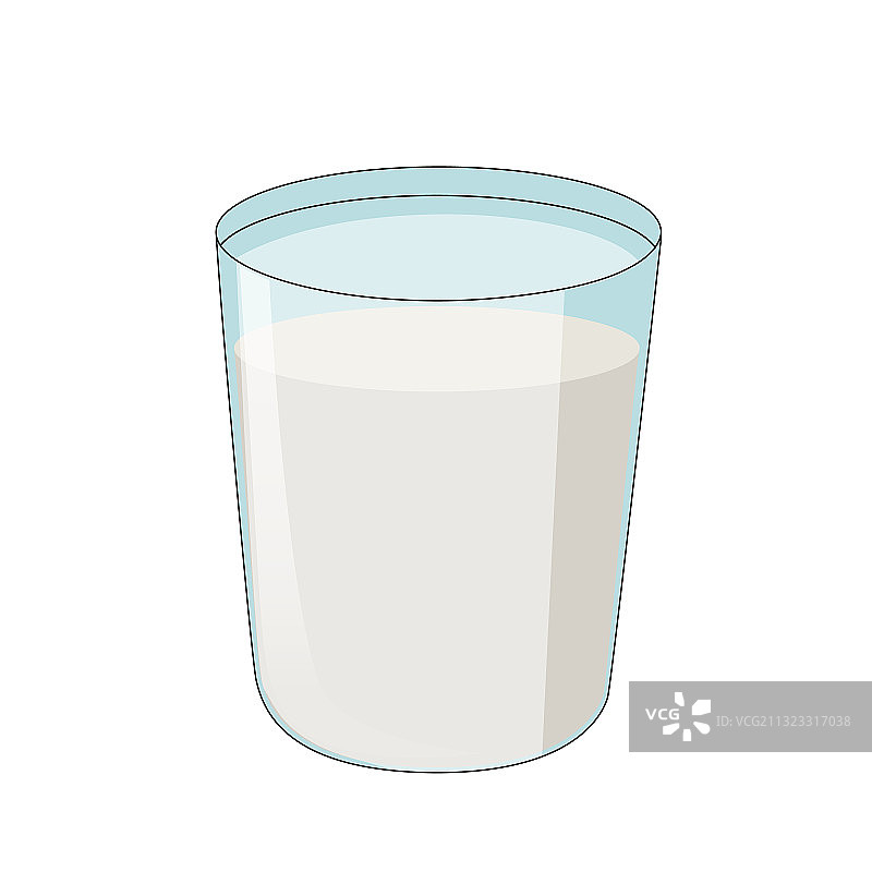 玻璃牛奶白色背景图片素材