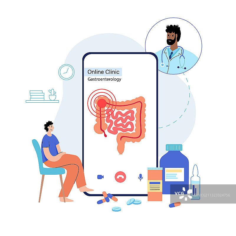 肠道标志设计概念图片素材