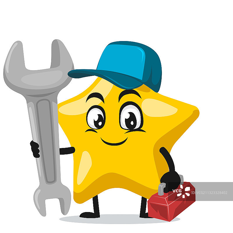 星星吉祥物或卡通形象图片素材