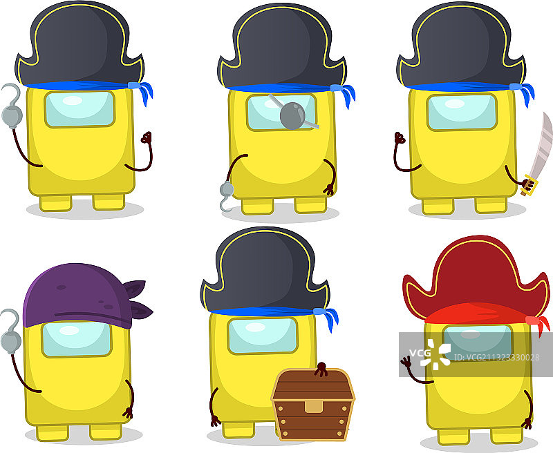 卡通角色 - 黄色的Among Us图片素材