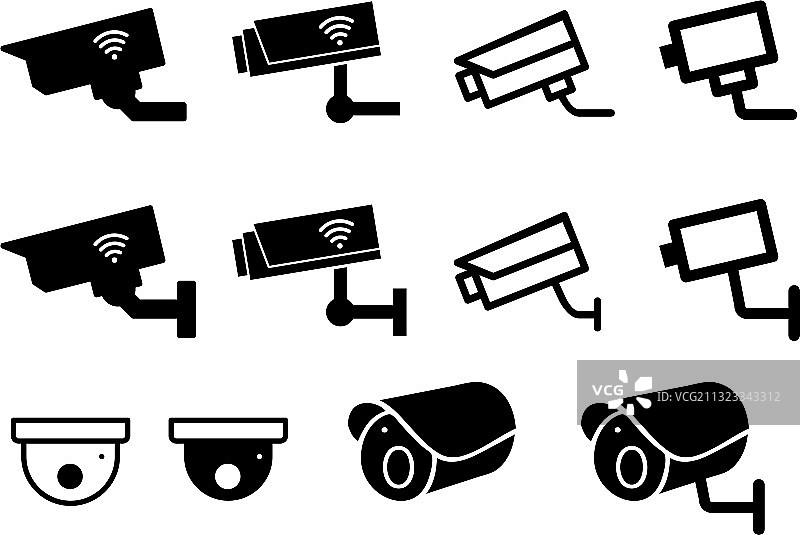 安全监控摄像头图片素材