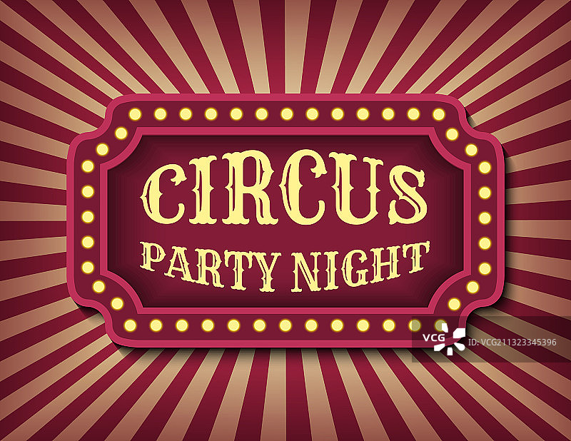 马戏团派对之夜广告模板图片素材