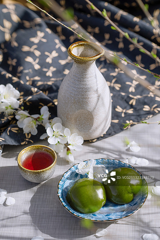 清明节,踏青,青团,中国文化图片素材