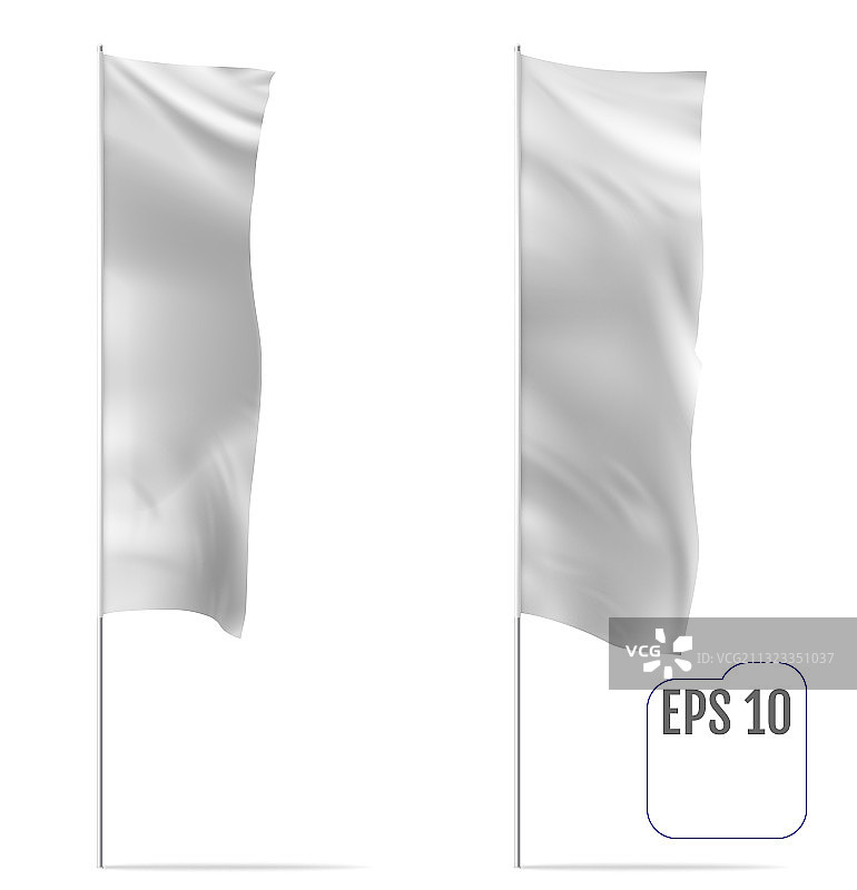 户外面板旗帜逼真模型图片素材