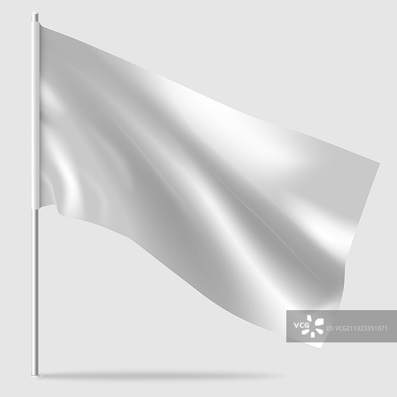 白色旗帜模型图片素材
