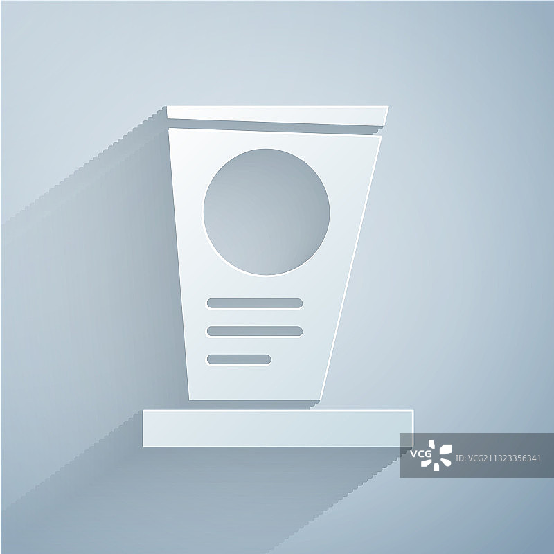 墓碑剪纸风格图标图片素材