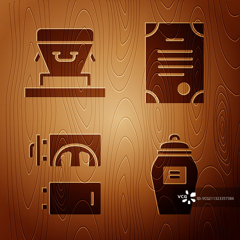 设置葬礼瓮、棺材和火葬场与死亡图片素材