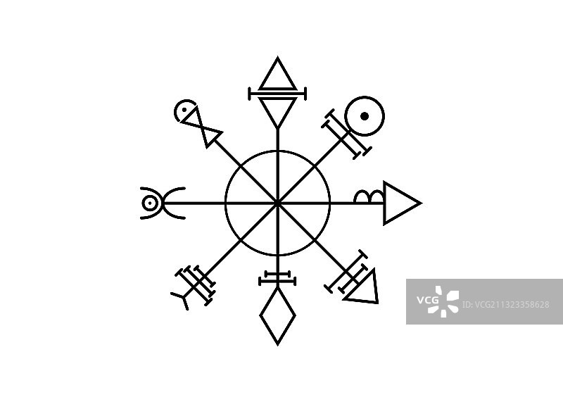 金星魔法护身符图片素材