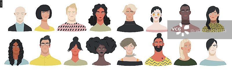 美丽的人物肖像合集图片素材