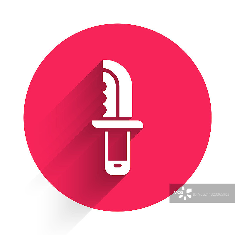 白色军用刀具图标图片素材