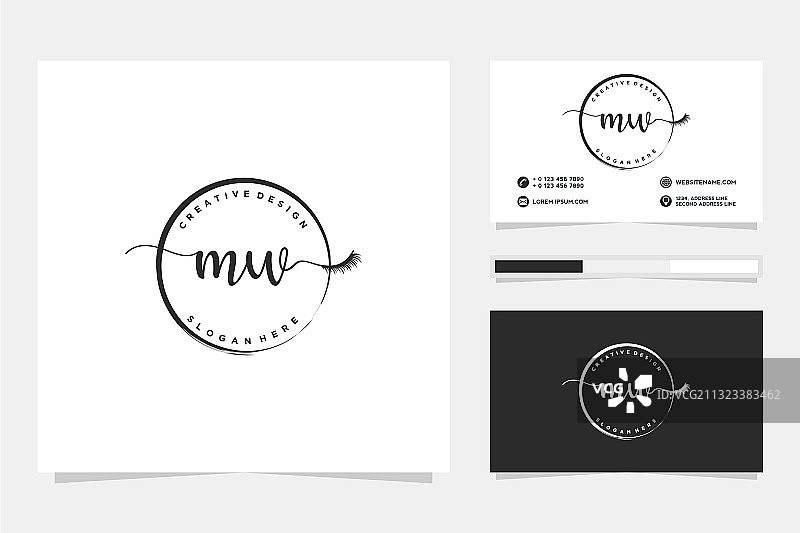 MW女性LOGO集合与商业图片素材