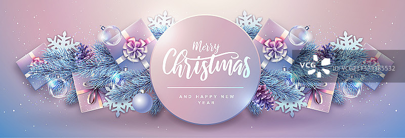 圣诞快乐，恭贺新禧图片素材