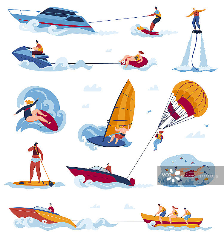 水上运动项目合集图片素材