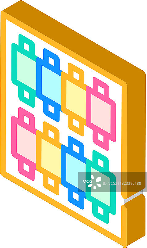 线组2.5D图标符号图片素材