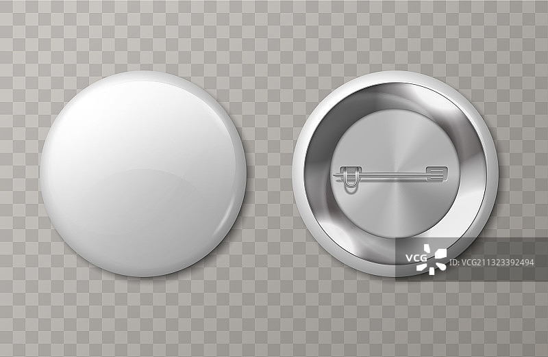 3D塑料圆形标签徽章模型图片素材