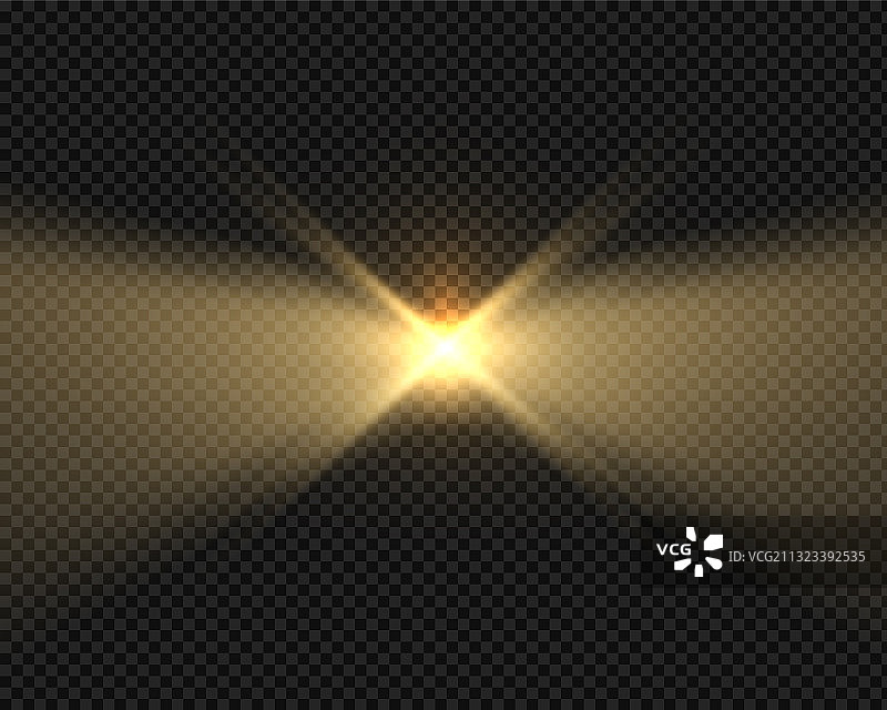 逼真灯塔光束效果图片素材