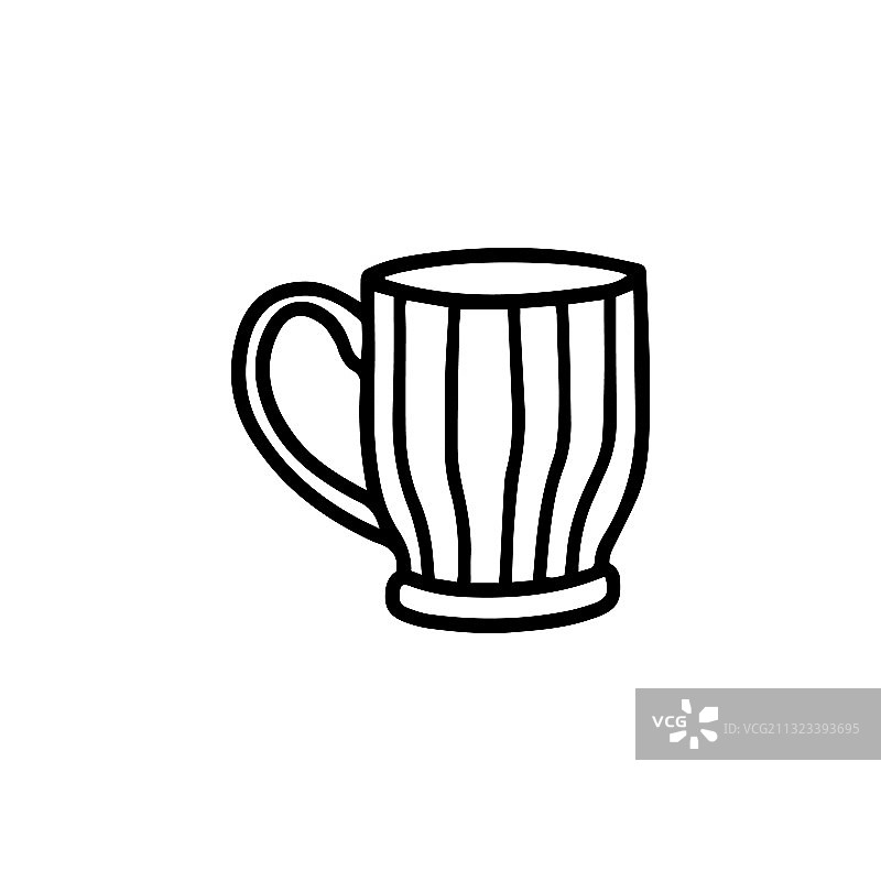 带有条纹图案的马克杯图片素材