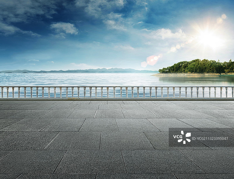 湖畔背景图片素材