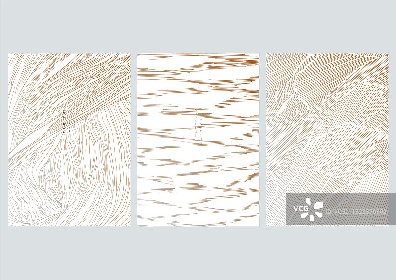 抽象背景下的日式波浪纹样图片素材