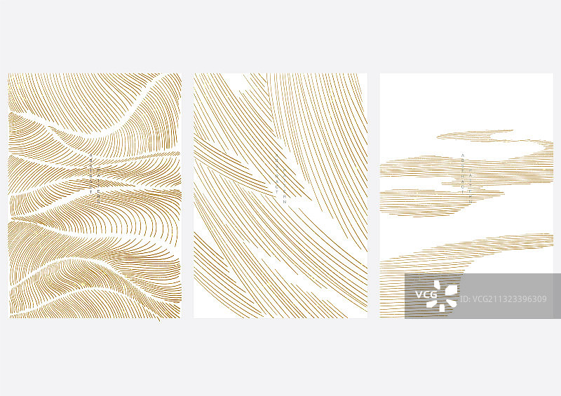 抽象背景下的日式波浪纹样图片素材