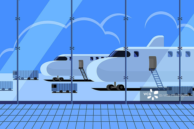 航站楼候机机场概念图片素材