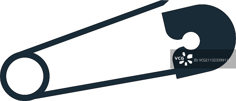 安全别针缝纫图标Logo模板设计图片素材