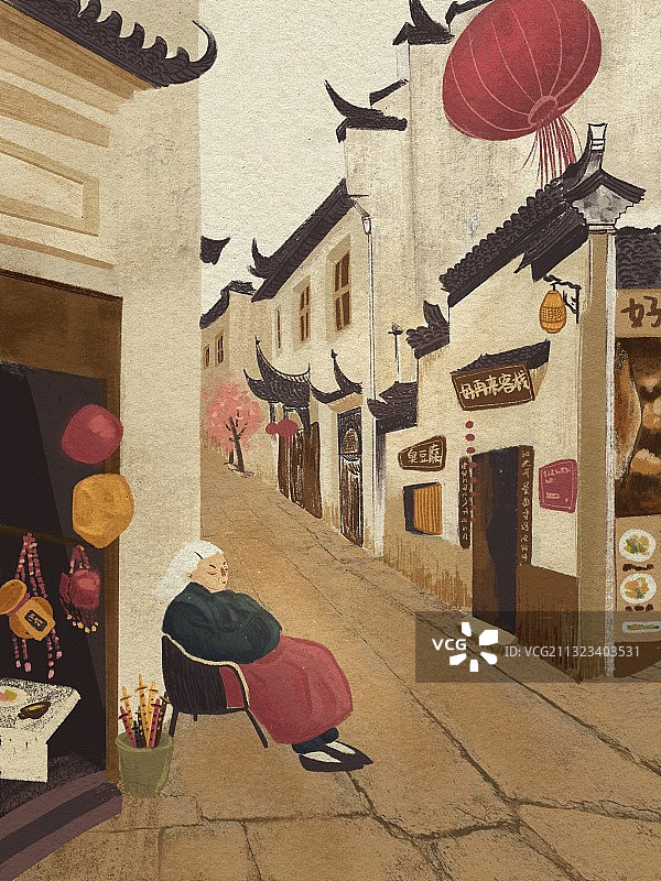 古镇老时光图片素材