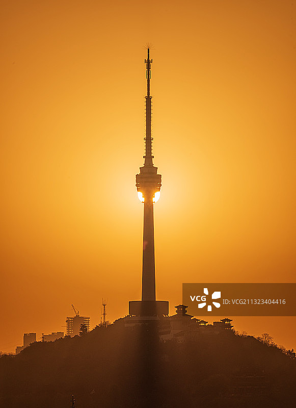 武汉龟山电视塔图片素材