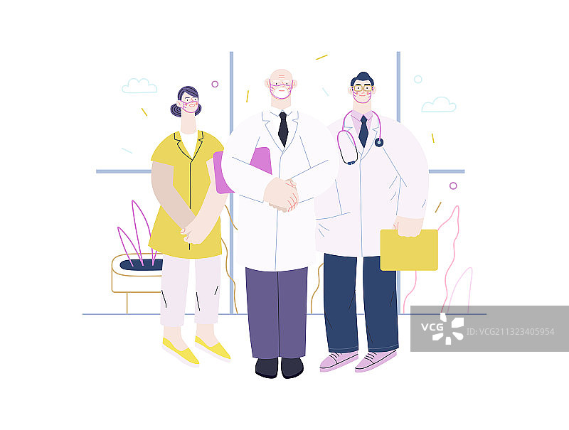 医疗保险指南模板图片素材