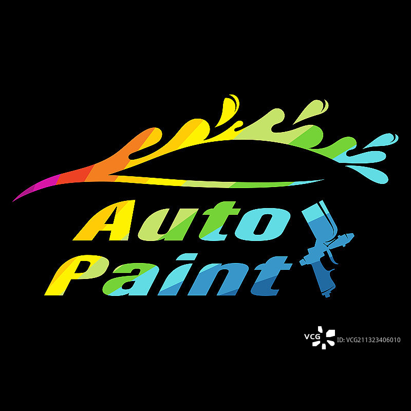 汽车喷漆颜色商业标志图片素材
