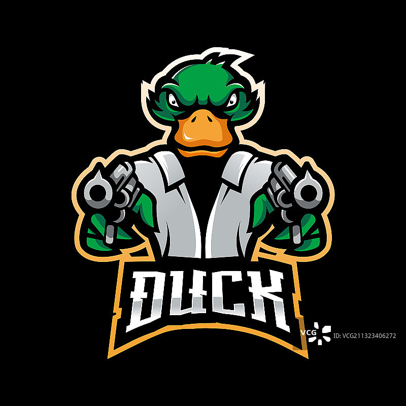鸭子游戏标志图片素材