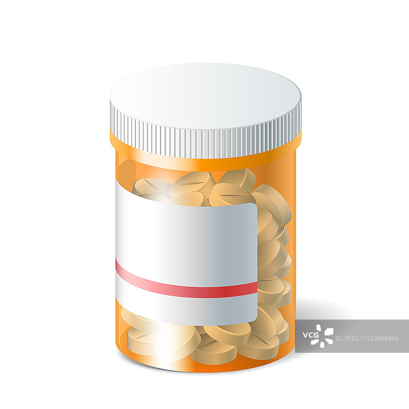 透明塑料药瓶图片素材