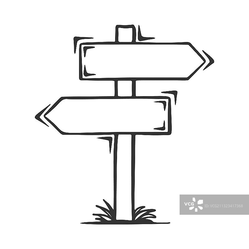 手绘不同风格的空白标牌banner图片素材