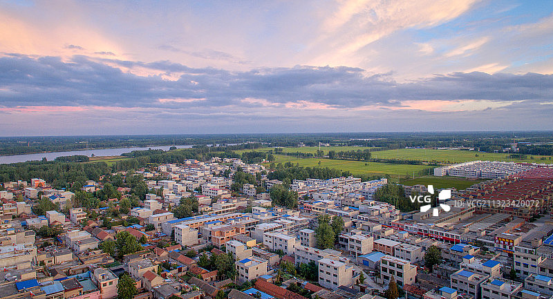 初秋的苏北小镇图片素材
