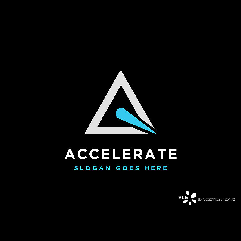 三角形加速标志图标模板图片素材