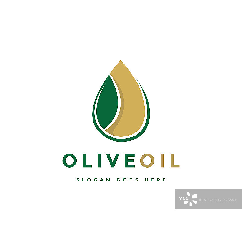 抽象叶子橄榄油滴logo图标图片素材