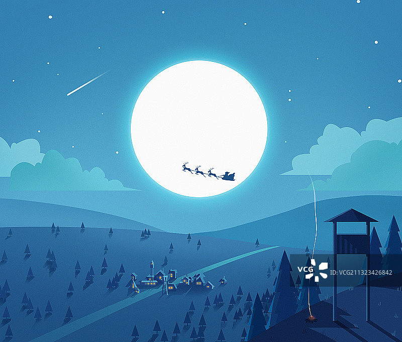 宁静的圣诞图片素材