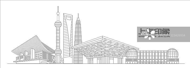 上海地标建筑图片素材