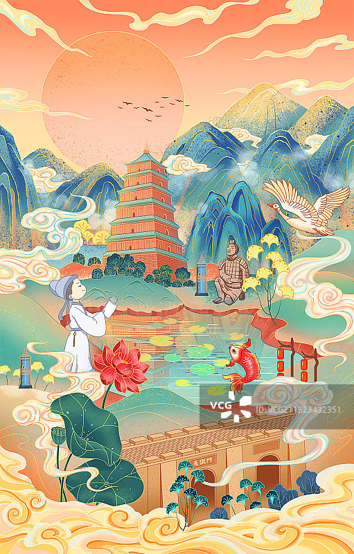 国潮长安图片素材