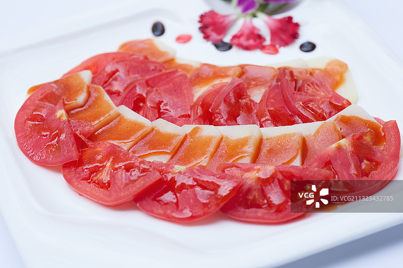 奶酪西红柿图片素材